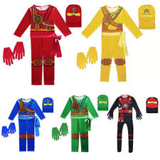 BOOK WEEK Ninjago Kai Jay Lloyd  Kids Cosplay Costume Bodysuit OveralI Glove