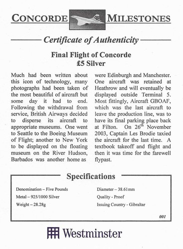 Certificate authenticity - certificate,
