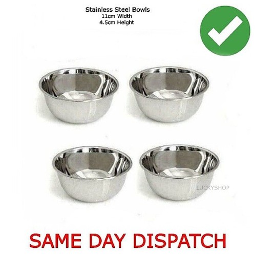 Stainless steel bowls x5cm - steel,