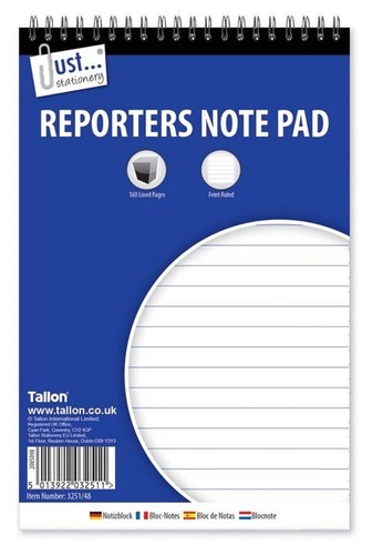 Spiral bound reporters note - bound,