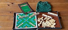 RARE 1988 Vintage Travel SCRABBLE Plastic Peg Tiles JW SPEARS & SONS PLC German