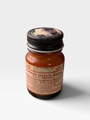 Antique merck atropine - atropine, sulfate