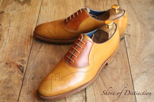 Barker brown leather brogue - brown,
