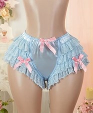 Sissy Satin Lace Frilly