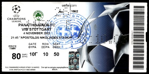 Ticket 2003 panathinaikos - ticket,