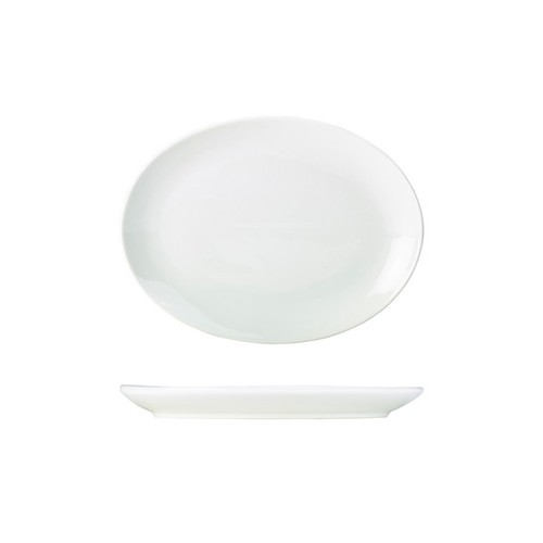 Genware porcelain oval plate - genware,
