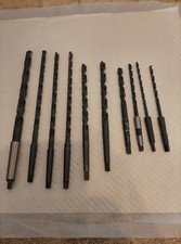 JOB LOT OF SMALL DIAMETERS  LONG SERIES TAPER SHANK DRILLS.
