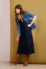 Seasalt Women's Dress - navy Folk Song Knitted Midi Dress - Regular - Maritime