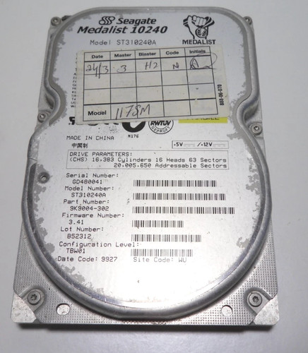 Seagate medalist 10240 - seagate,