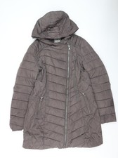 Next Womens Grey Hooded Puffer