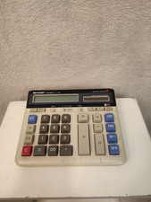 Sharp Calculator Elsi Mate EL-2135 Twin Power S12 Memory Safe Vintage Retro