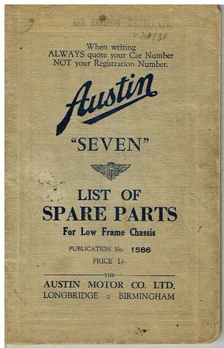 Austin seven low - austin,