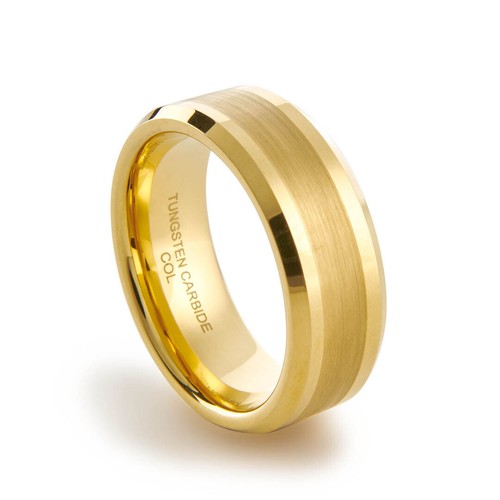 New gold tungsten carbide - new,