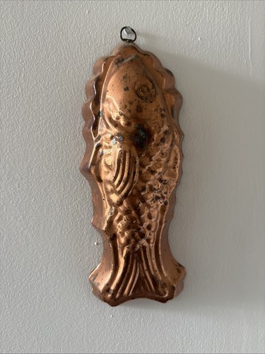 Antique vintage copper fish - copper,