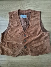 Vintage Brown Suede Leather