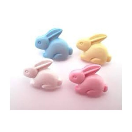 Bunny rabbit buttons - 10,