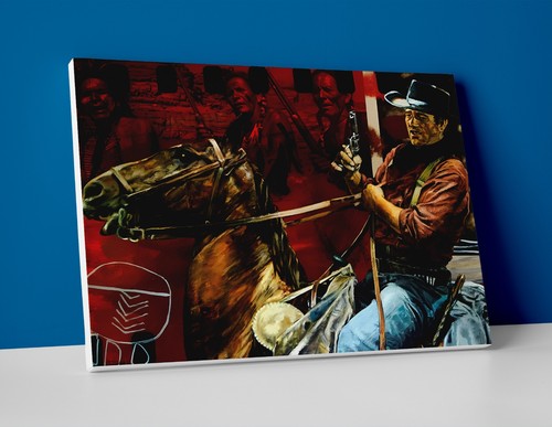John wayne painting poster - painting,