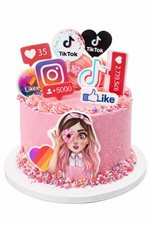TikTok Birthday Cake Topper
