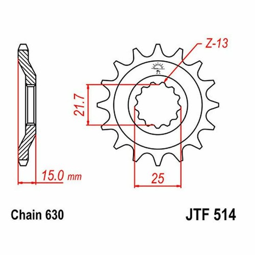 630 15t sprocket pinion - sprocket,