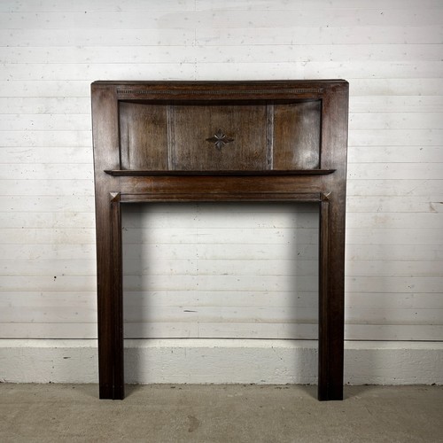 Tall antique deco oak - antique,