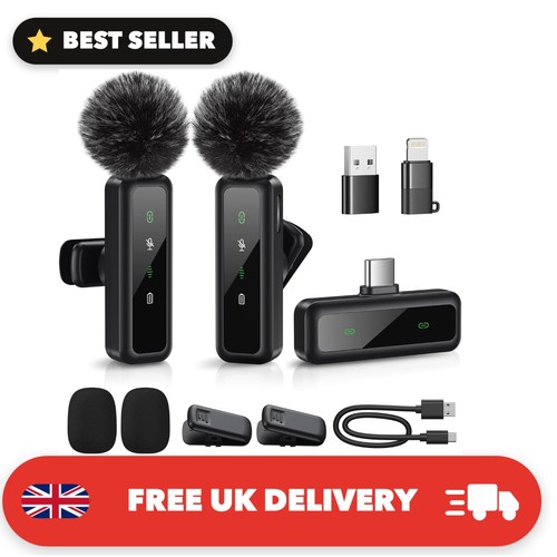 Wireless lavalier mic set with - wireless,