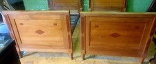  Italian Art Deco walnut burr adults  pair of singles beds 1930s Sturdy 