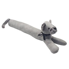 Cat Draft Stopper Grey Faux