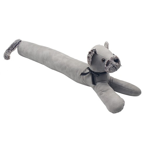 Cat draft stopper grey faux - stopper,