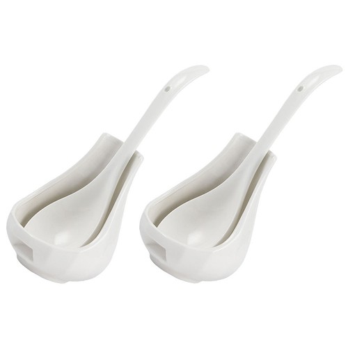 2sets ceramic soup spoon and - 2sets,