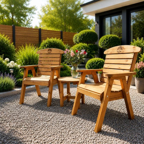 Wooden companion seat garden - wooden,