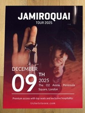 Jamiroquai - LIVE At O2 Arena, Peninsula Square London December 9th 2025 Poster