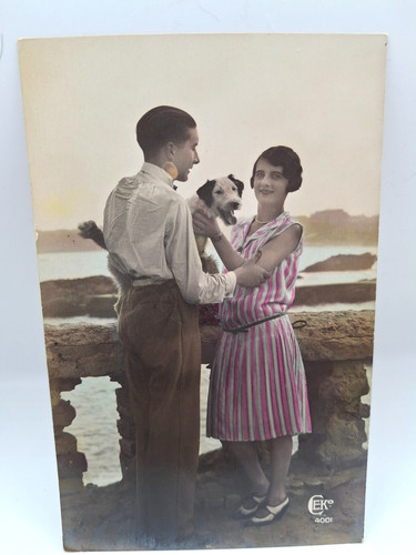 Couple beach terrier - couple, at