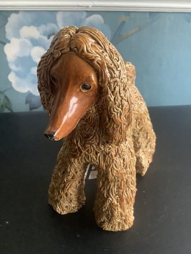 Afghan hound dog toy figure - afghan,