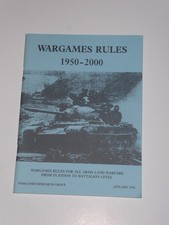 Wrg wargames rules 1950 - wrg, rules: