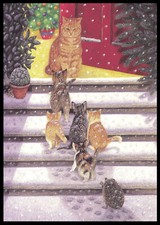 Greeting Card - Cat Hedgehog -