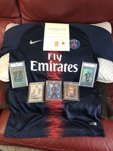 Mbappe psg signed shirt and - mbappe,