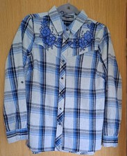 Ladies Check Shirt with Floral