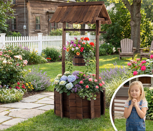 Large rustic wooden - rustic, wishing