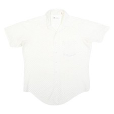 Mens White Shirt Polka Dot