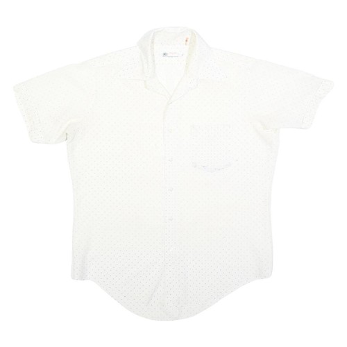 Mens white shirt - mens, polka