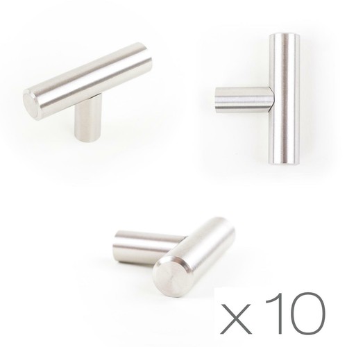 10x bar knob - t-bar, brushed