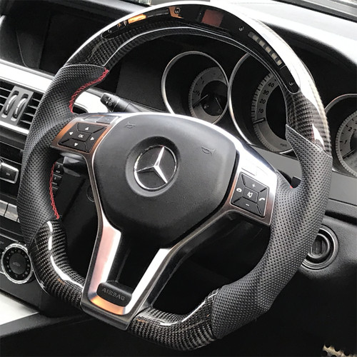Led steering wheel - wheel, carbon