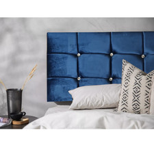 Headboard Plush Fabric Padded