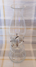 Vintage Lamplight Farms Hurricane Oil Lamp Clear Glass