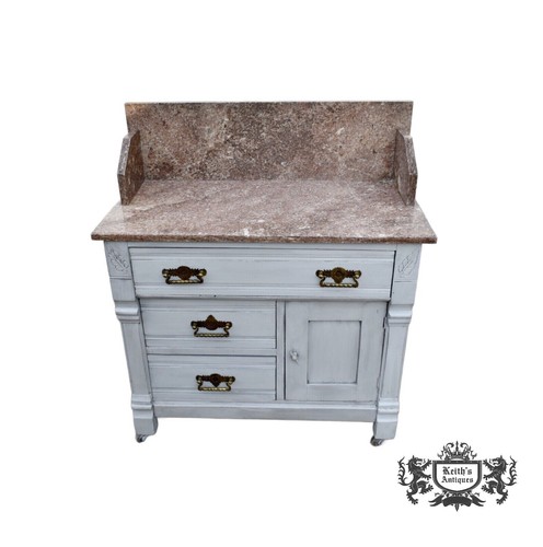 Antique walnut washstand - walnut,
