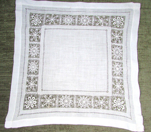 Quality vintage handkerchief - vintage,