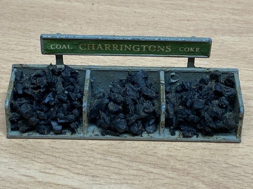 Vintage cast metal coal stage - metal,