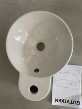 IKEA GUTVIKEN white ceramic counter top sink