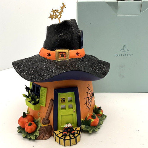 Partylite pumpkin witch house - pumpkin,
