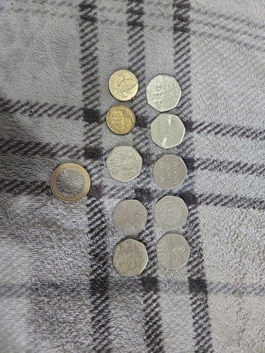 50p special coins old pound - old,